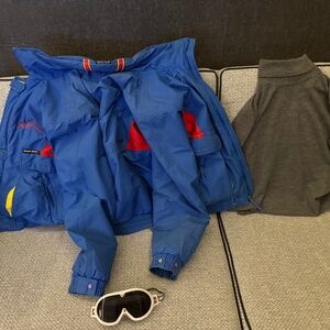 80’s vintage Sunice ski jacket, goggles, turtleneck